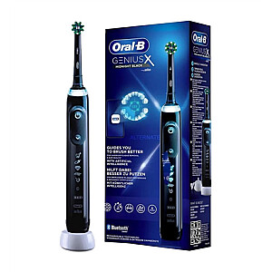 Oral-B Electric Toothbrush Genius X Rechargeable, For adults, Number of brush heads included 1, Number of teeth brushing modes 6, Midnight Black