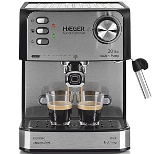 Haeger CM-85B.011A Super Espresso* Эспрессо-машина 1,6 л, 850 Вт, 20 бар