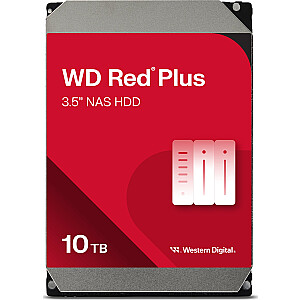 WD Red Plus 3,5" SATA III (6 Gb/s) 10 TB serverio diskas (WD101EFBX)