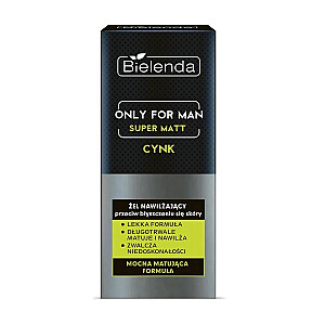 Bielenda Only For Men Super Mat увлажняющий гель против блеска 50мл