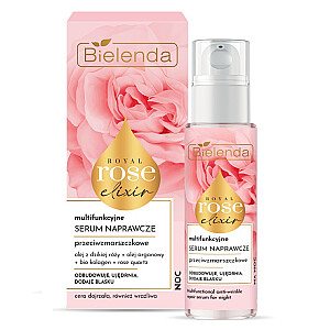 BIELENDA Royal Rose Elixir daugiafunkcis atkuriamasis naktinis serumas 30ml