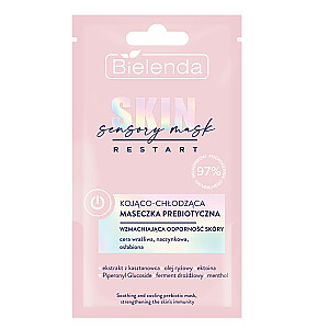 BIELENDA Sensory Mask raminanti ir vėsinanti prebiotinė kaukė 8g