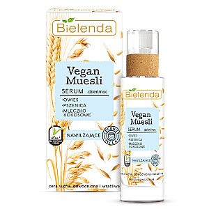 BIELENDA Vegan Muesli Moisturizing Serum увлажняющая сыворотка для сухой, обезвоженной и чувствительной кожи днем и ночью 30мл