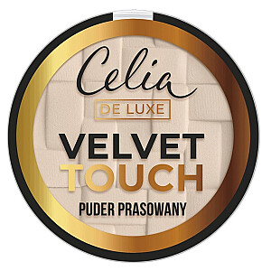 Прессованная пудра CELIA De Luxe Velvet Touch 101 Прозрачный бежевый 9г