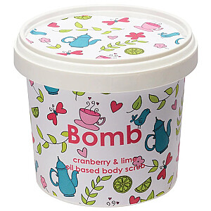 BOMB COSMETICS Скраб для душа Cranberry & Lime сахарный скраб для душа Cranberry & Lime 400г