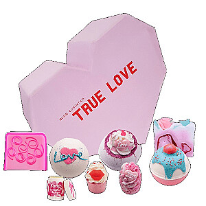 НАБОР КОСМЕТИКИ «БОМБА» True Love Gift Box набор косметики «Шипучий шарик» 3шт + Глицериновое мыло 2шт + Масло «Кекс» 2шт + Бальзам для губ 