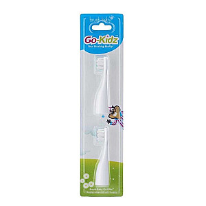 BRUSH BABY Go Kids sonic dantų šepetėlių galvutės 2 vnt.