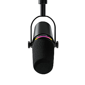 Shure MV7+-K-BNDL – paskaitų/vokalinis mikrofonas su XLR/USB-C jungtimi, juodas + GATOR stalinis stovas