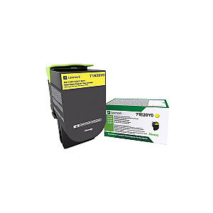 Toneris Lexmark 71B20Y0 geltonas 71B20Y0