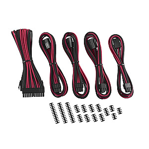 CableMod Classic ModMesh kabelio prailginimo rinkinys – 8+6 serija – juodas/raudonas