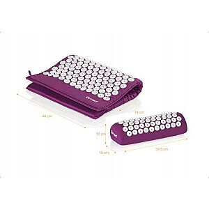 Qcupressure kilimėlis su ACUPRESSURE MAT pagalvėle