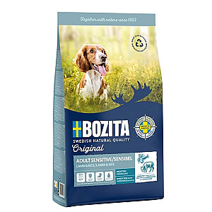 BOZITA Original Sensitive Digestion ėriena ir ryžiai - Sausas šunų maistas - 12 kg