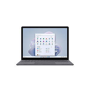 „Microsoft Surface Laptop 5 i5-1245U 13,5“ Touch (2256 x 1504) 400 nitų 16 GB LPDDR5X SSD256 Iris Xe Graphics W11Pro Platinium 2Y