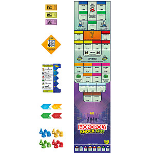 MONOPOLY Stalo žaidimas „Knockout“, anglų k.