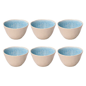 ROSE&TULIPANI CONCERTO FUSE AZZURRO Set of 6 small bowls 12 cm