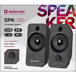DEFENDER SPK-190 2.0 8W USB SPEAKERS 65190