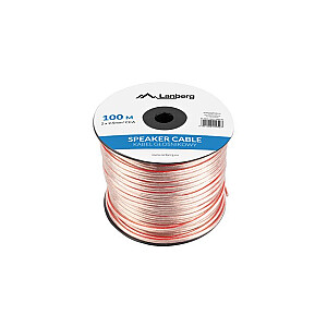 SPEAKER CABLE 2X2.5MM2 100M TRANSPARENT LANBERG