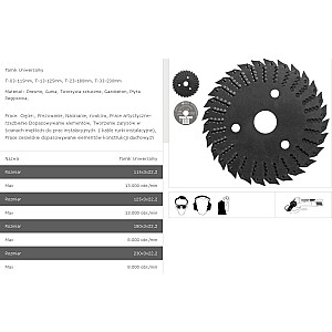 TARPOL UNIVERSAL RASP FI = 230mm x 3 x 22,2mm T-33