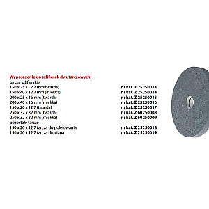 SANDING DISC 150x40x12.7 SOFT