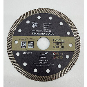 DIAMOND BLADE 125mm x 1.1mm x 22.2mm SUPER SLIM CUT /INDIAN PROFESSIONAL