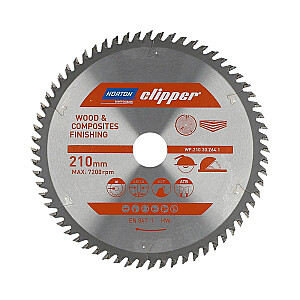 NORTON CIRCULAR SAW BLADE 210mm x 30mm x 64z WOOD & ATB COMPOSITES (2.8 / 1.8)