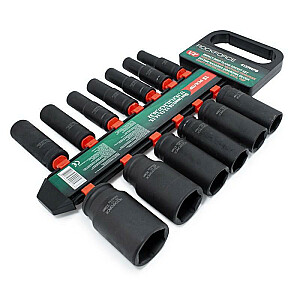 ROCKFORCE IMPACT SOCKETS LONG 13pcs.1/2" 10-32mm /HANGER