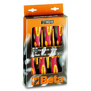 BETA SCREWDRIVERS SET OF 6 pcs. INSULATED /1273MQ/D6