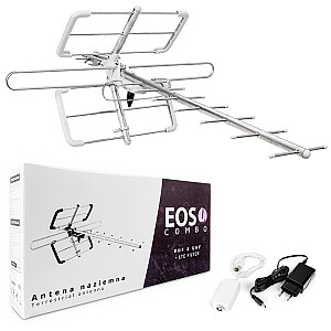 DVB-T/T2 antenna Spacetronik EOS L Combo White (active)