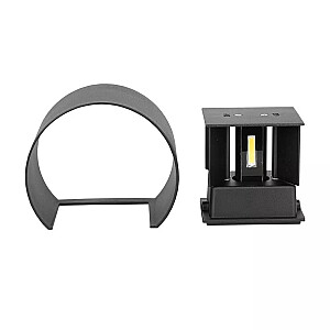 LED wall luminaire V-TAC VT-756-B 5W IP65 4000K 700lm (SKU 217090) Black