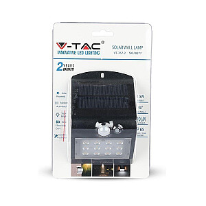 Solar projector V-TAC VT-767-2 1.5W LED 4000K 220lm (SKU 8277) Black