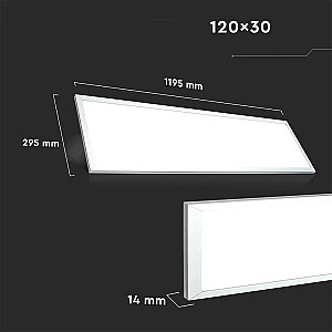 LED panel V-TAC VT-12031 29W 1200x300 137Lm/W 6400K 3960lm (SKU 216258) White