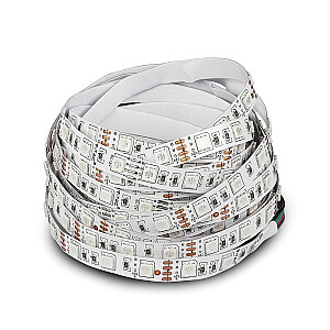 LED strip V-TAC VT-5050 60 IP20-RGB SMD5050 12V 230V IP20 10W/m 1000lm (SKU 2558)