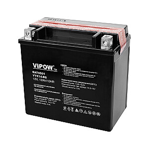 VIPOW Type MC Battery For Motorcycles 12V 12Ah