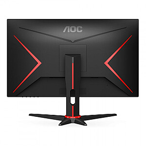 AOC monitorius Q27G2E/BK 27 colių, VA, QHD, 2560 x 1440, 16:9, 1 ms, 250 cd/m², juoda/raudona, 155 Hz, HDMI prievadų kiekis 2