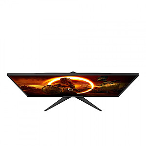 AOC monitorius Q27G2E/BK 27 colių, VA, QHD, 2560 x 1440, 16:9, 1 ms, 250 cd/m², juoda/raudona, 155 Hz, HDMI prievadų kiekis 2