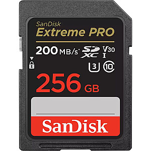 Karta SanDisk Extreme PRO SDXC 256 GB Class 10 UHS-I/U3 V30 (SDSDXXD-256G-GN4IN)