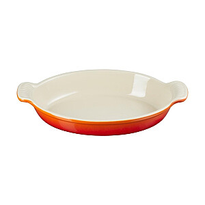 Le Creuset Cepamtrauks ovāls Heritage akmens masas 28cm / 1,6L oranžs