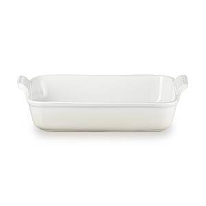 Le Creuset Cepamtrauks taisnstūra Heritage akmens masas 32x24cm / 4L balts