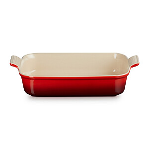 Le Creuset Cepamtrauks taisnstūra Heritage akmens masas 32x24cm / 4L oranžs