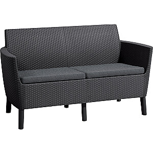 Садовый диван для двоих Salemo 2 Seater Sofa серый