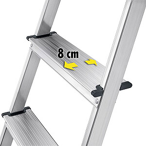 Лестница бытовая L60 StandardLine / алюминий / 4 ступени