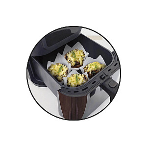 Kēksiņu papīra formiņas 12 gab. baltas Air Fryer Ø8,5x8cm 