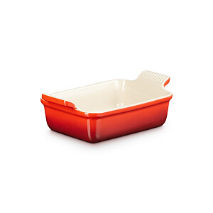 Le Creuset Cepamtrauks taisnstūra Heritage akmens masas 19x14cm / 1,1L oranžs