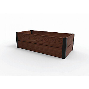 Apmalīte taisnstūra puķu dobei Maple Trough 106x52x32cm brūna