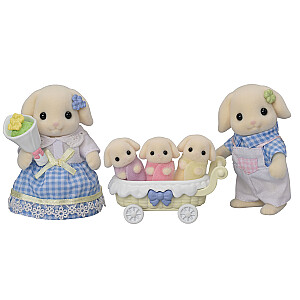 SYLVANIAN FAMILIES Gėlių triušiukų šeimynėlė