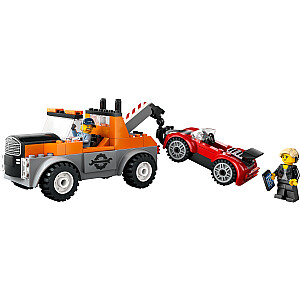 Lego City Konstruktors Great Vehicles Vilcējauto un sporta auto remonts 101 gb. 4+ 60435