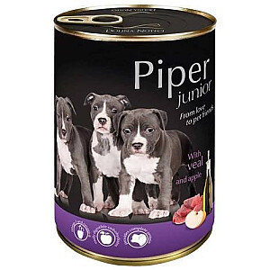 DOLINA NOTECI Piper Junior with veal and apple - wet dog food - 400g