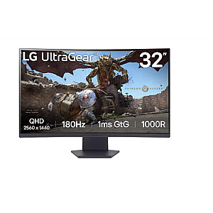 LG 32GS60QC-B | 32 " | VA | QHD | 16:9 | 180 Hz | 1 ms | 2560 x 1440 pixels | 300 cd/m² | HDMI ports quantity 2