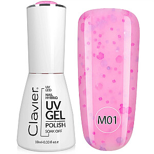 CLAVIER Luxury Nail Hybrid UV Gel hibridinis nagų lakas 001 10 ml