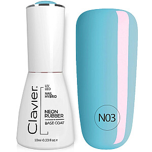 CLAVIER Luxury Nail Neon Rubber Base N03 10 ml